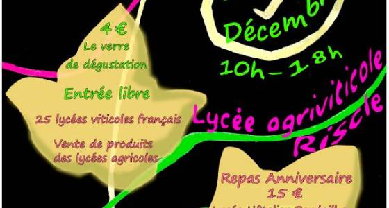 10ème Salon des vins : Samedi 1er décembre